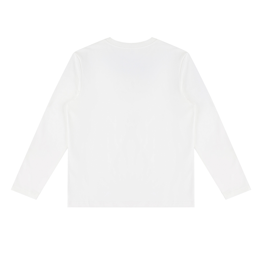 Heavyweight Long Sleeve T-Shirt | 350gsm Cotton, White