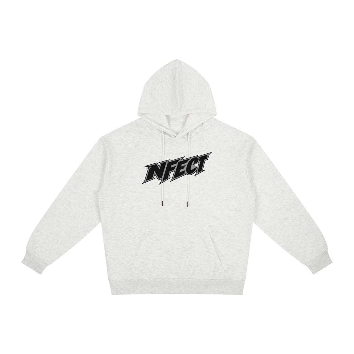 Relaxed Fit Hoodie | Oat Gray Polyester Hoodie