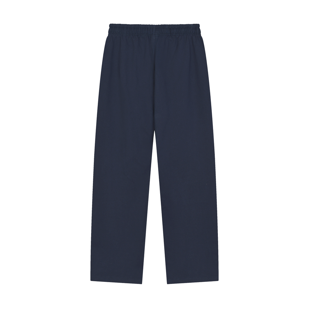 Straight-Leg Sweatpants | Blackish Green Cotton-Poly Joggers