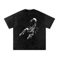 Venom Scorpion Graphic Tee | Washed Black Oversized Streetwear