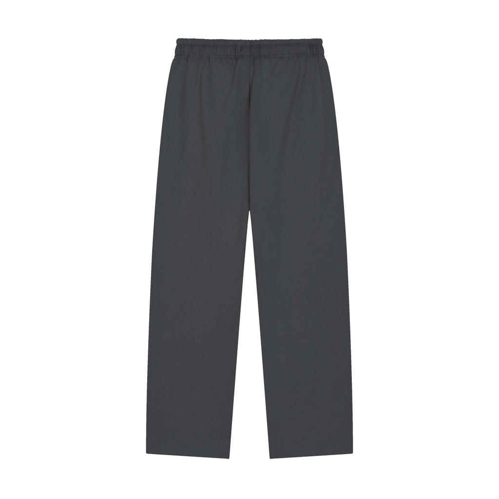 Straight-Leg Sweatpants | Blackish Green Cotton-Poly Joggers